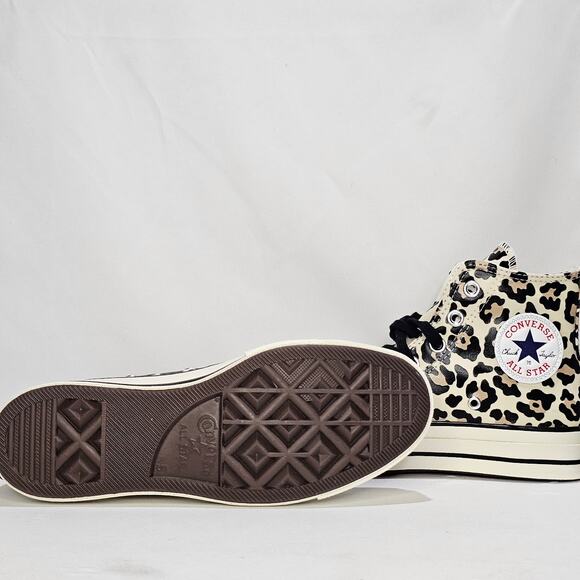 Converse Women Chuck 70 Glow In The Dark Leopard Print HiTop Size 7 a13436c NWT - Picture 7 of 8